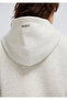 Hooded Beige Sweatshirt with Embroidered Logo Detail 1S10532-85576 - 7