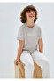 Printed Gray T-Shirt Loose Fit / Relaxed Comfortable Cut 6610444-90782