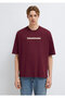 Istanbul B Printed Claret Red T-Shirt O Oversized / Wide Fit 0613591-70426 - 3