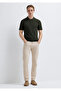 Marcus Black Pale Powder Beige Gabardine Trousers 00351A2795 - 2