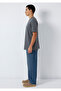 Printed Gray T-Shirt Loose Fit / Relaxed Fit 0612840-80776 - 4