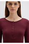 Long Sleeve Crop Basic T-Shirt Crop / Short Cut 1613403-70426 - 5