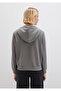 Striped Detail Hooded (TENCEL™ ™ ) Modal Mixed Gray Sweatshirt 1S10443-82577 - 6