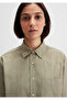 Striped Khaki Shirt Loose Fit / Relaxed Fit 1211372-91369 - 5