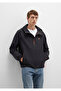 Water Repellent K Hooded Black Jacket Regular Fit / Normal Cut 0110610-71379 - 4