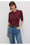 Burgundy Knitwear Polo 1710682-70415