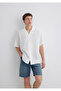 Short Sleeve White Shirt Loose Fit / Relaxed Fit 0211519-70057