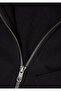 Black Basic Sweatshirt with Hood and Zipper 0S10423-900 - 8