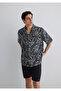 Short Sleeve Printed Shirt Loose Fit / Loose Fit 0211535-90436 - 2