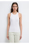 Halter Collar White Basic Tank Top Slim Fit / Slim Fit 1612462 -620 - 3