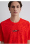 Coyote Printed Red T-Shirt Loose Fit / Comfortable Loose Cut 0611244-70471 - 5