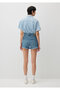 Cherry 90S Shaded Indigo Blue Jean Shorts 1410022-87070 - 5