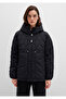 Water Repellent K Hooded Black Quilted Jacket 1110499-900 - 4
