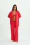 Ruby Trio – 4 Piece Satin Pajama Set