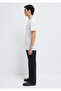 Stitched Pocket Detailed White T-Shirt Fitted / Fitted Cut 062772 -20843 - 4