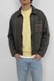 Men's Boxy Fit Vintage Washed Embroidered Denim Jacket Brown - 3