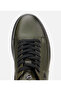 Men's Leather Khaki Soft Textured Flexible Sole Sports Shoes - 5