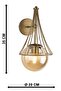 Antique Wall Sconce, Honey Globe Glass, Modern Wall Sconce, Decorative Wall Lighting, Corridor and Hallway Lighting, Entrance Sconce - 6
