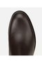 Women's Leather Brown Rubber Detailed Ankle Flat Boots - 5