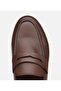 Men's Leather Brown Heel Detailed Stylish Casual Loafer - 4