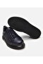 Men's Leather Navy Blue Sports Shoes - 8