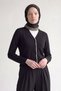 Belt Detailed Twill Silk Scarf Black
