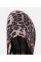 Women's Black Zebra Patterned Flat Sandals - 4