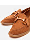 Women's Suede Leather Tan Flexible Sole Daily Loafer - 3