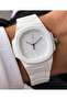 Men's Wristwatch White Color Silicone Band Sport Design Gift Boxed