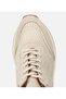 Men's Suede Leather Beige Ultra Light Sole Sports Shoes - 4