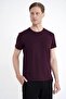 Comfort Fit Crew Neck 97% Stretch Cotton Plum T-Shirt Ts 885 - 3