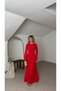 Sleeve Button Detail Bell-Leg Fitted Long Height Casual Special Occasion Marbella Women's Dress - 5