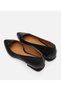 Women's Leather Black Ballerinas - 5