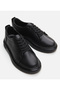 Women's Leather Black Sports Shoes - 3
