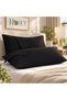 50X70 cm Black Cotton Covered Pillow Case - 2 Pcs - 4