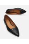 Women's Leather Black Ballerinas - 6