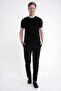 Comfort Fit Rayon Blended Crew Neck Black Knitwear T-Shirt Ts 925 - 2