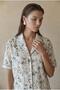 Viscose Short Sleeve Women's Pajama Set - Lx.26224 Ivory - 3