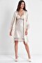 Satin Lace Women's Nightgown and Dressing Gown Set - 4075 İnci - 2