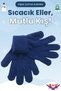 Children's Winter Dark Blue Soft Textured Wool Lycra Knitwear Gloves Children Winter Gloves