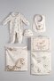 100% Cotton Newborn 5-Piece Hospital Discharge Set (Seesaw)