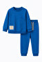 Unisex Baby Kids Top and Bottom Set 2-Piece 100% Cotton 2 Thread Pocket Seasonal Set - Blue
