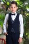 Mojo boy's groom suit set 20353 navy blue - 2