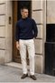 Peck Half Turtleneck Thessaloniki Knitted Men's Sweater - Navy Blue - 8