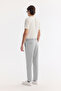 Men's Gray Elastic Waist Technical Fabric Comfort Slim Fit Trousers A61Y3209 - 2