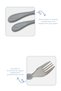 522 Gray Stainless Steel Fork Spoon Set - 4