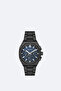 Men's Black Gift Boxed Metal Cord Wristwatch B009037