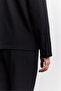 Men's Black Classic Collar Wrinkle-Resistant Quick-Dry Technical Fabric Comfort Fit Shirt Jacket A62Y2518 - 4