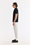 Men's Black Apaj Collar Easy Ü Tulle Enen Elastane Regular Fit T-Shirt A61Y1156 - 3