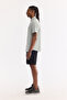 Men's Mint Green Classic Collar Easy-Iron Wrinkle-Resistant Technical Fabric Short Sleeve Comfort Fit Shirt A61Y - 4